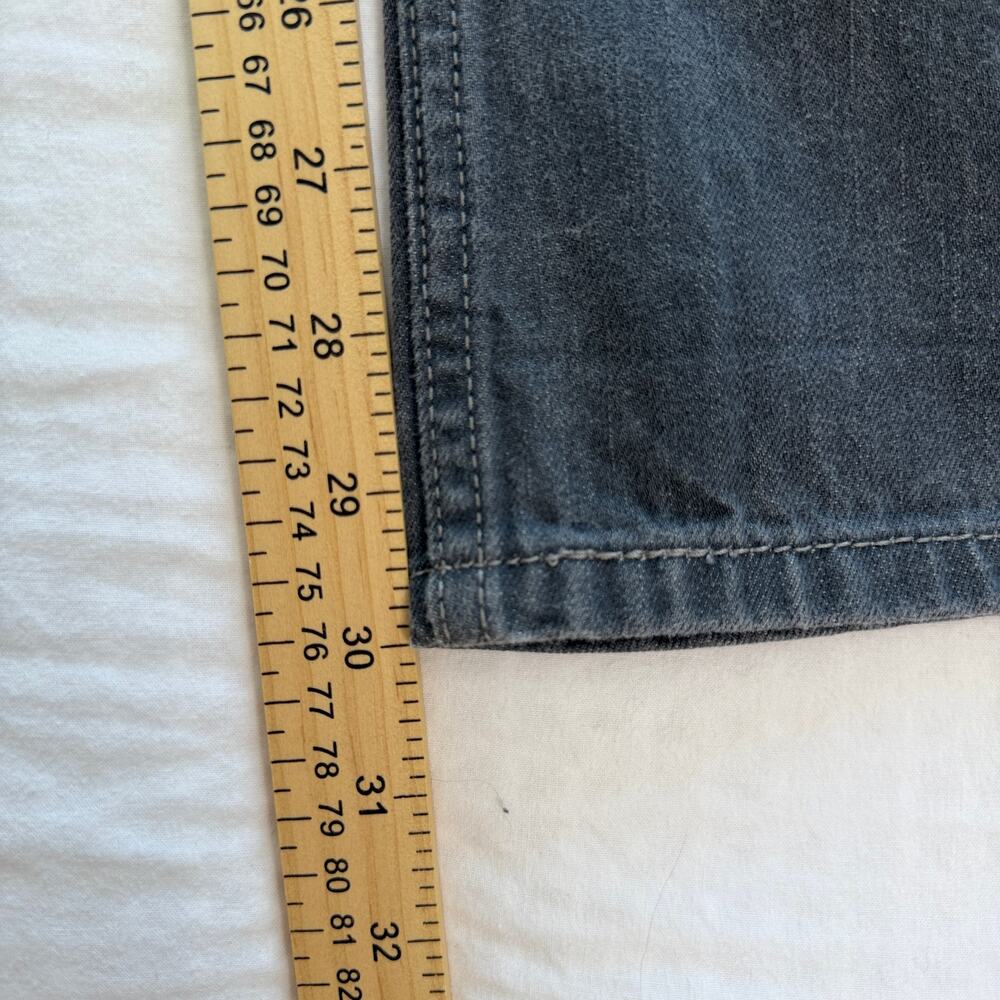 Levi's 514 Jeans Mens 28 x 30 Washed Black Droit Slim Straight Denim Dark Wash - Picture 7 of 11